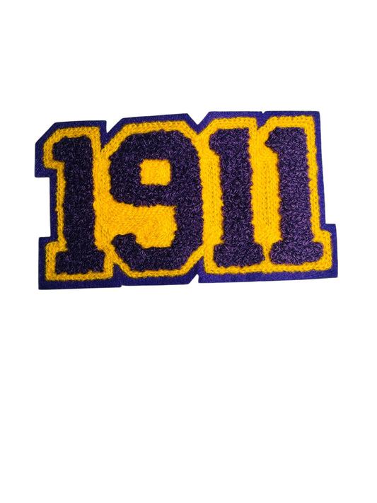 OMEGA PSI PHI 1911 CHENILLE PATCH