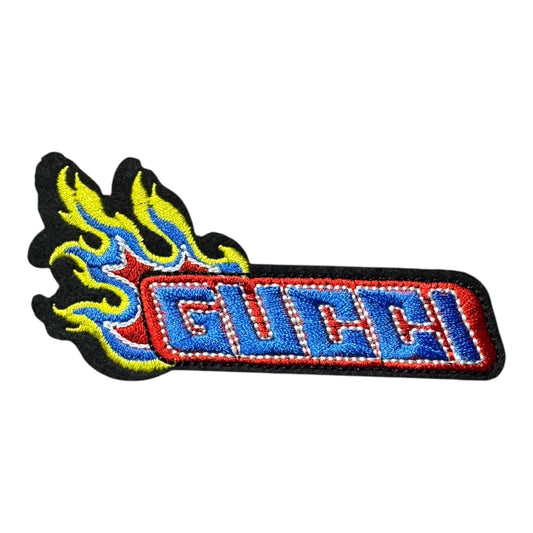 GG-INSPIRED GUCCI WORD WITH FLAME