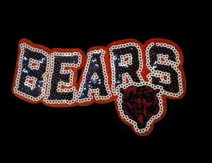 BEARS sequin iron-patch