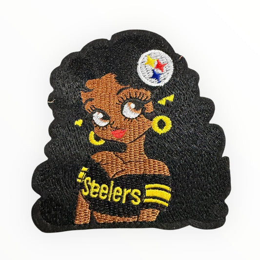 Steelers girl character patch