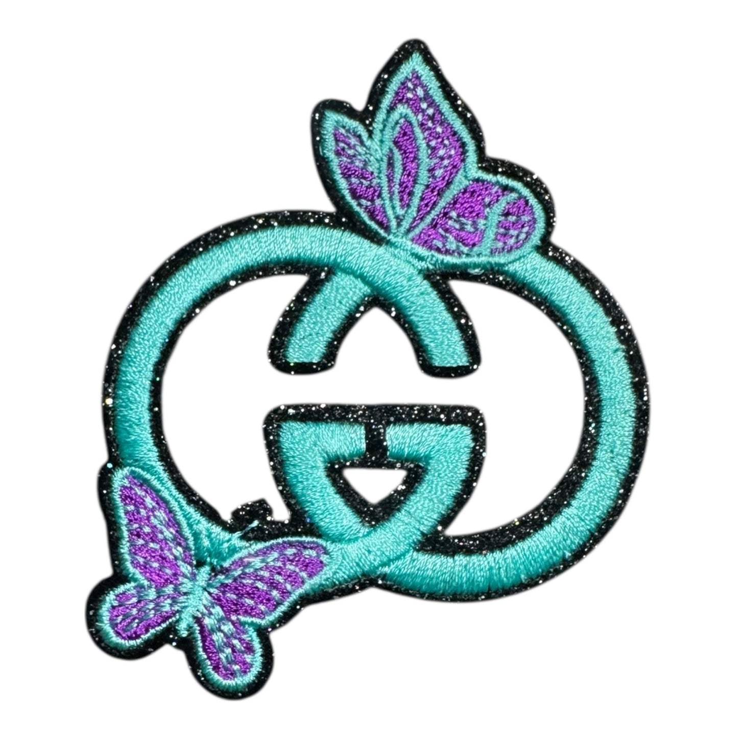 GG-INSPIRED GG LOGO BUTTERFLY TEAL/PURPLE