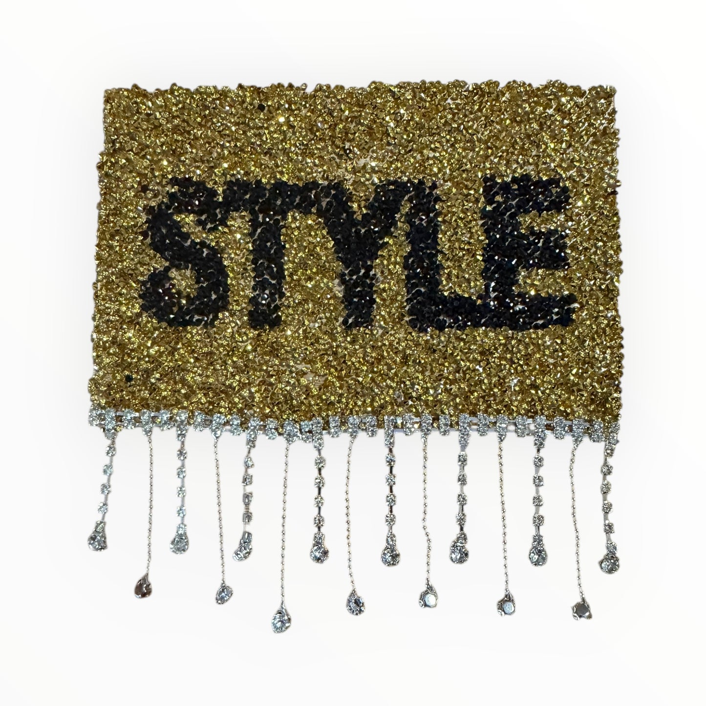 Style crystal fringe patch