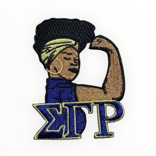 Sigma Gamma Rho power girl patch