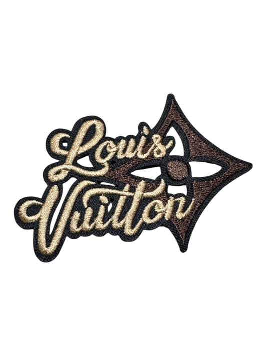 LV-INSPIRED BROWN/TAN ARROW