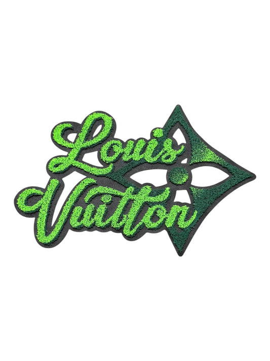 LV-INSPIRED LARGE GREEN CHENILLE ARROW