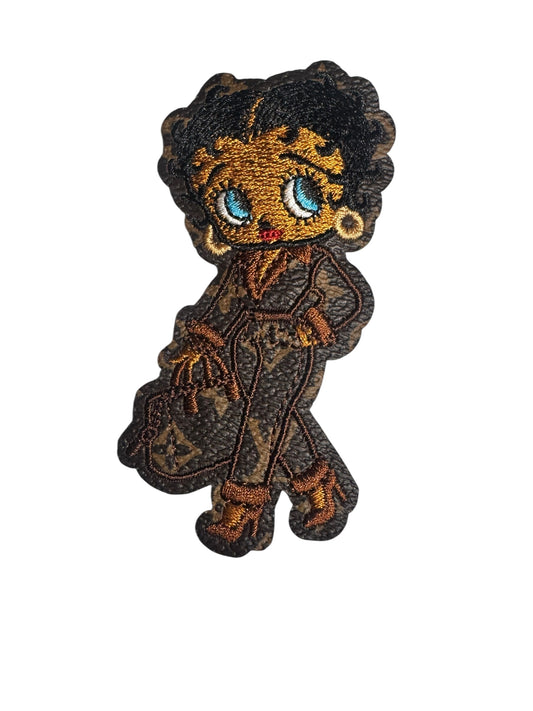 LV-INSPIRED BROWN FAUX LEATHER BUSINESS WOMAN BETTY