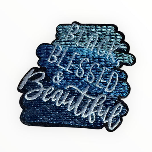 Black blessed and beautiful patch