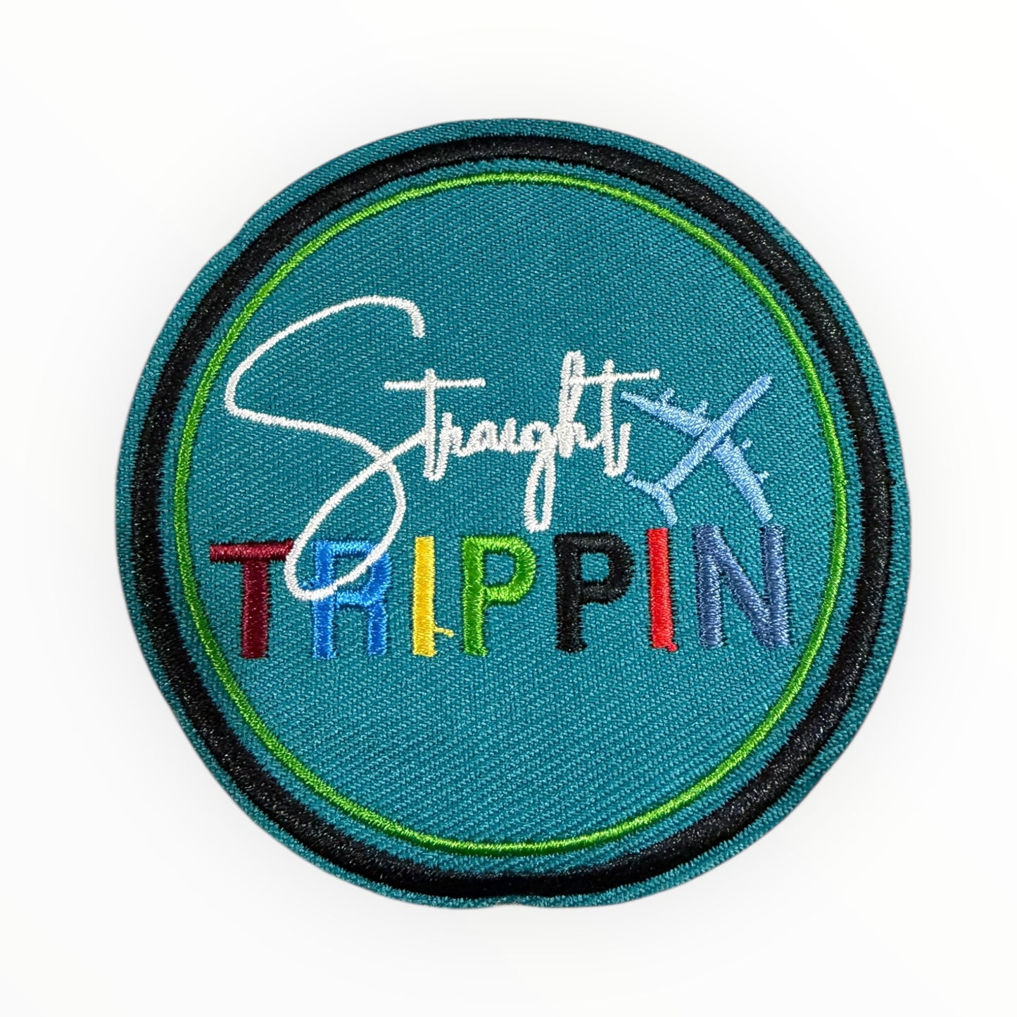 Straight trippin round patch