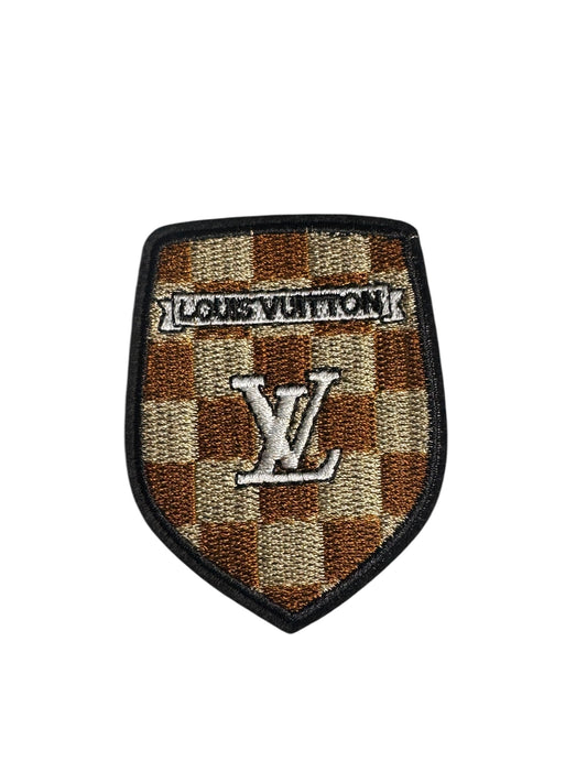 LV-INSPIRED CHECKERED SHIELD