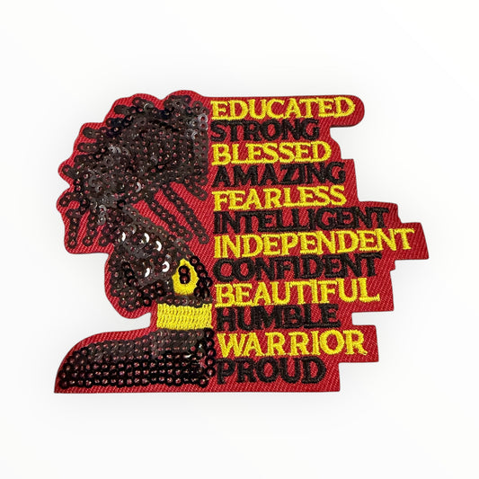 Educated strong blessed warrior patch