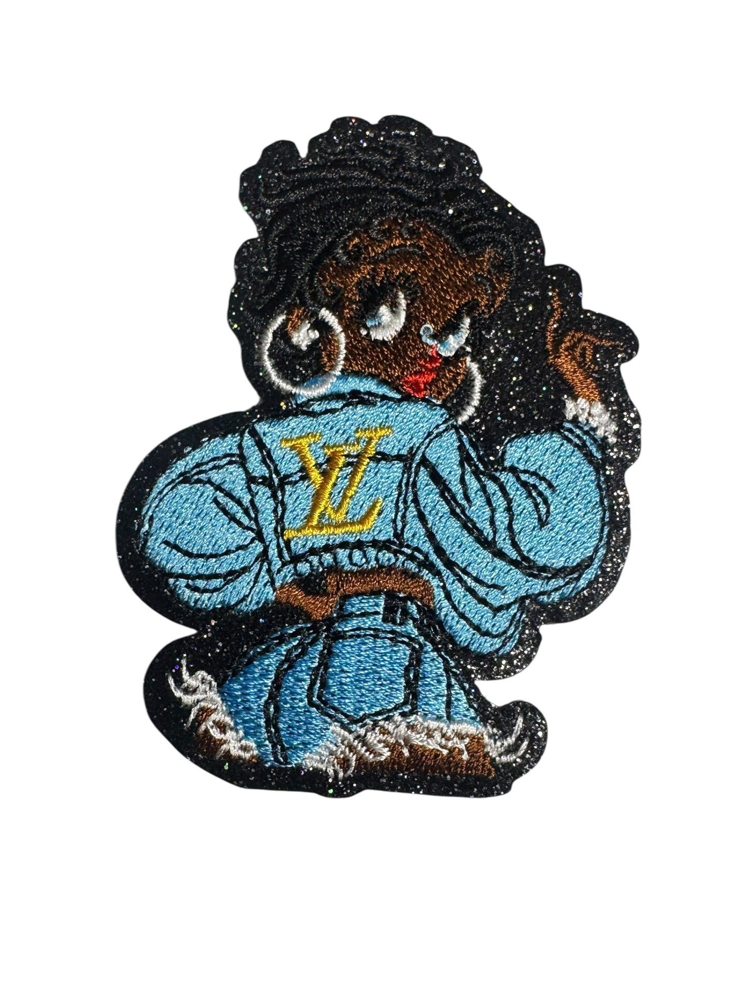 LV-INSPIRED AZZ OUT LIGHT DENIM BETTY