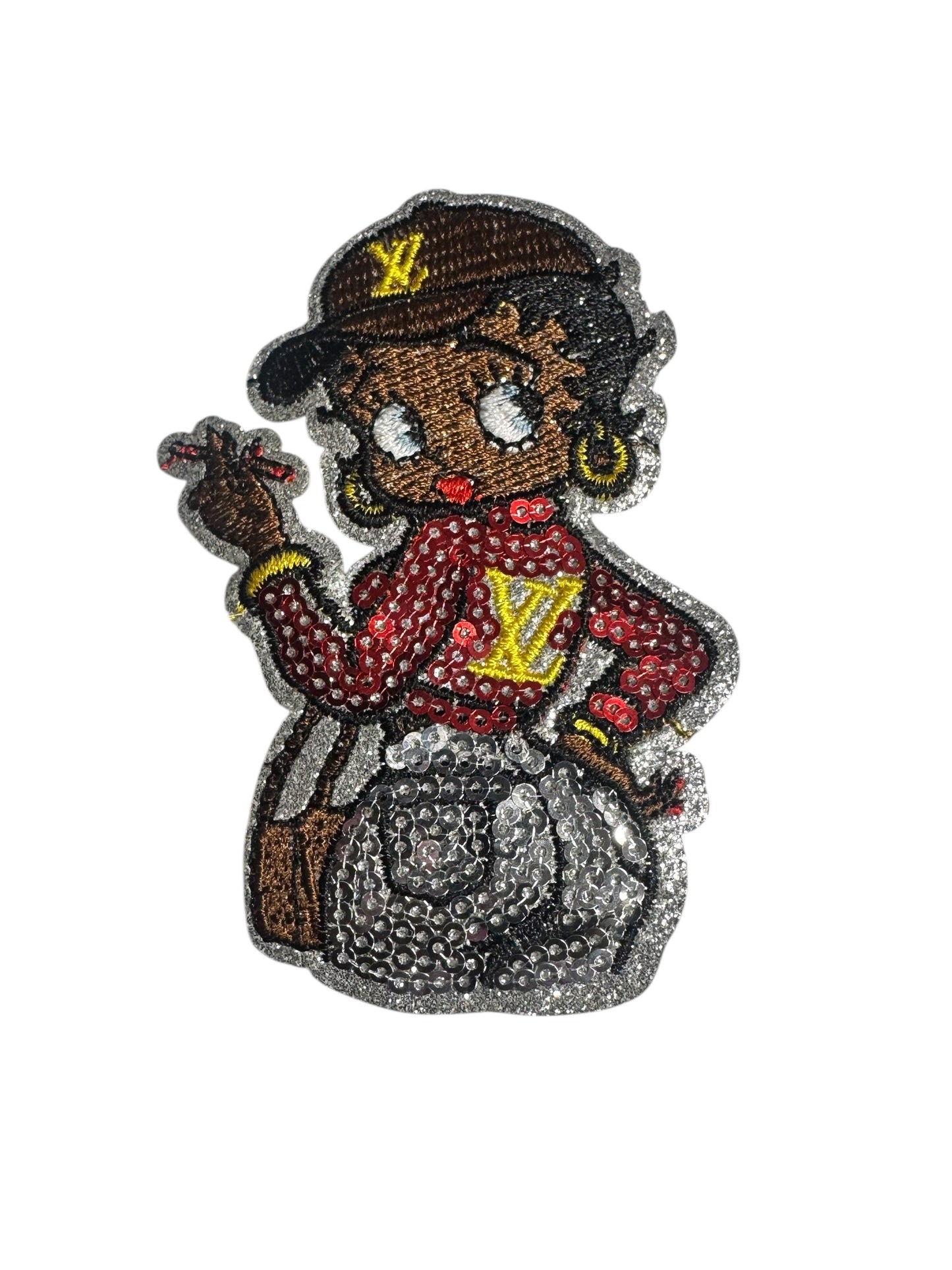 LV-INSPIRED SILVER/RED BETTY