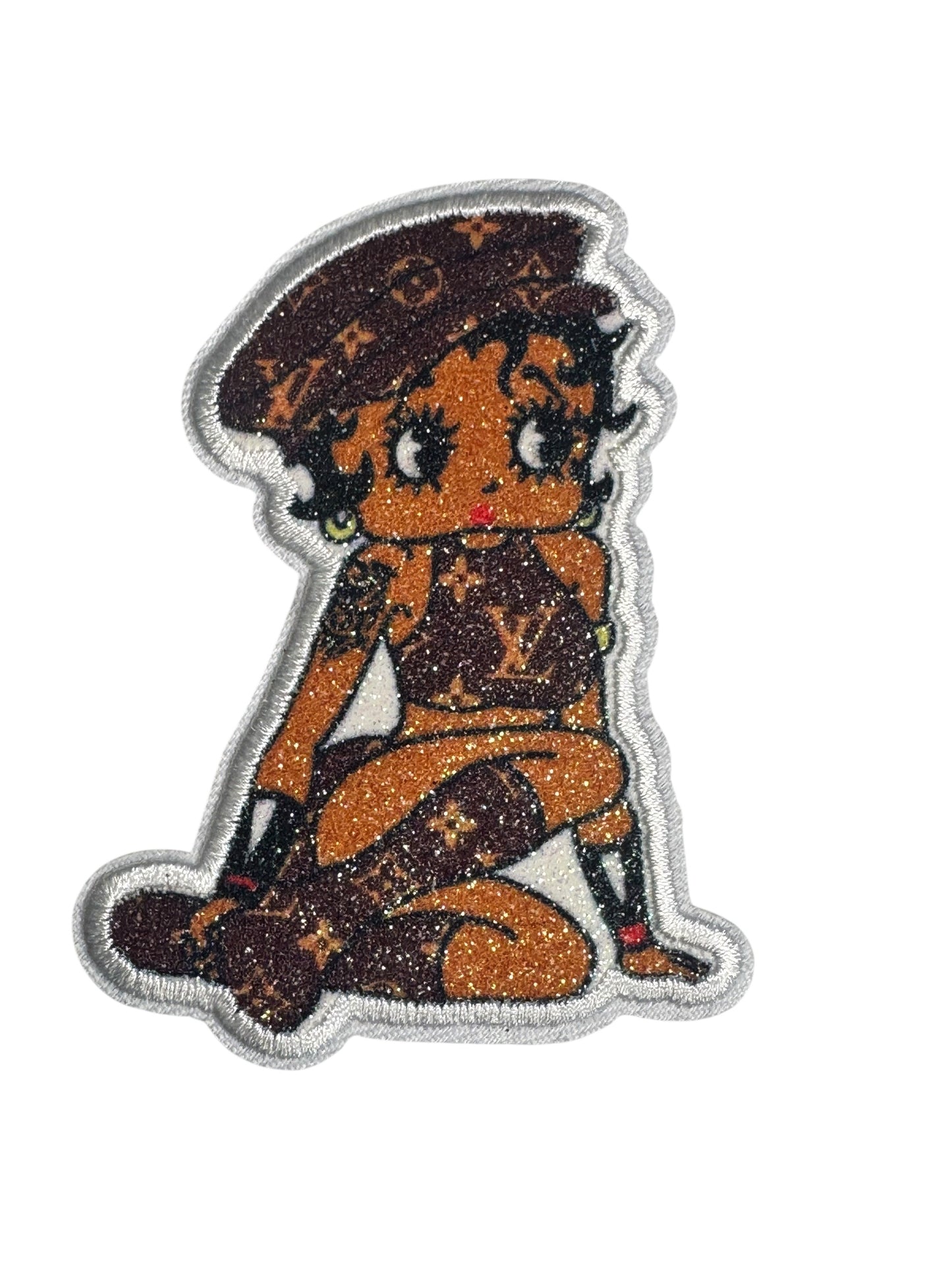 LV-INSPIRED GLITTER SITTING BETTY