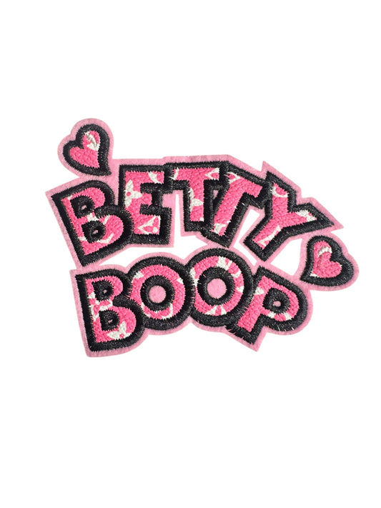 LV-INSPIRED PINK FAUX LEATHER  BETTY BOOP WORDS