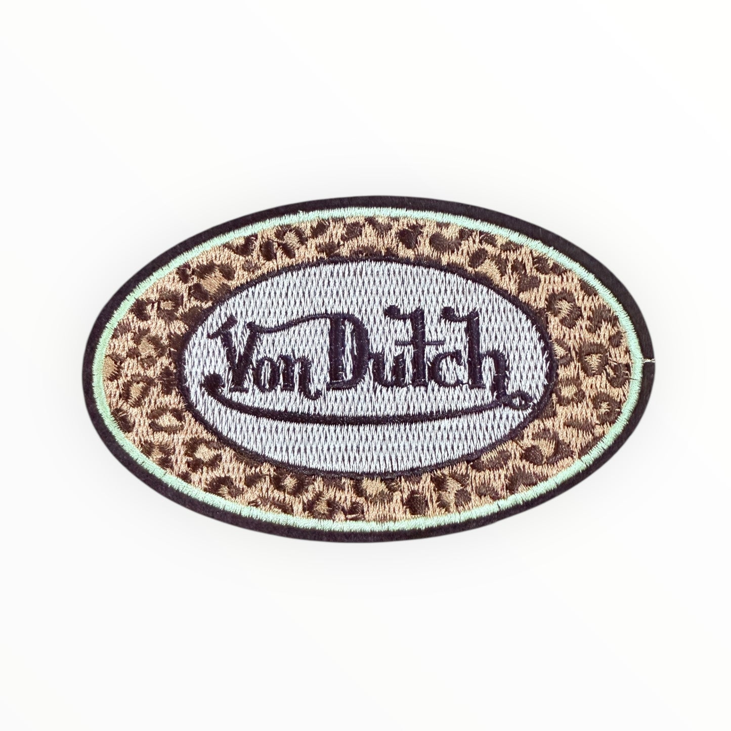 Von Dutch inspired oval patch