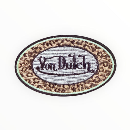 Von Dutch inspired oval patch