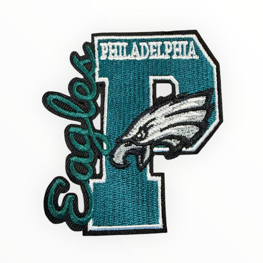 Philadelphia Eagles varsity letter P patch