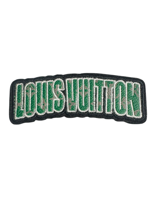 LV-INSPIRED GREEN FAUX LEATHER WORDS