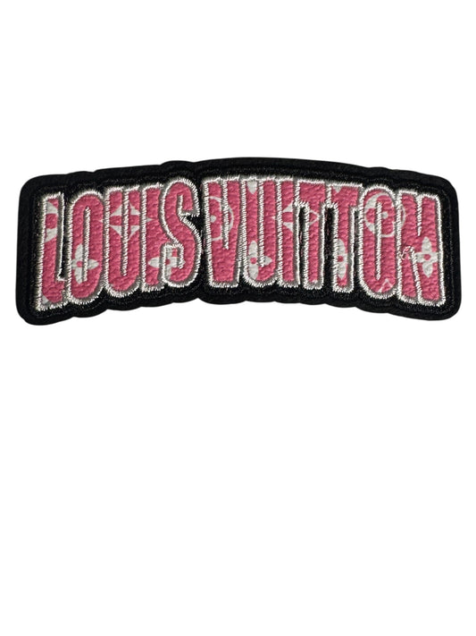 LV-INSPIRED PINK FAUX LEATHER WORDS