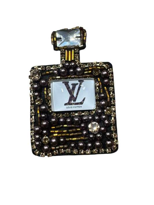 LV-INSPIRED BROWN STONE PURFUME BOTTLE