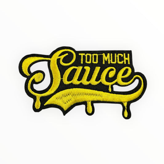 Too much sauce script patch (black and gold)