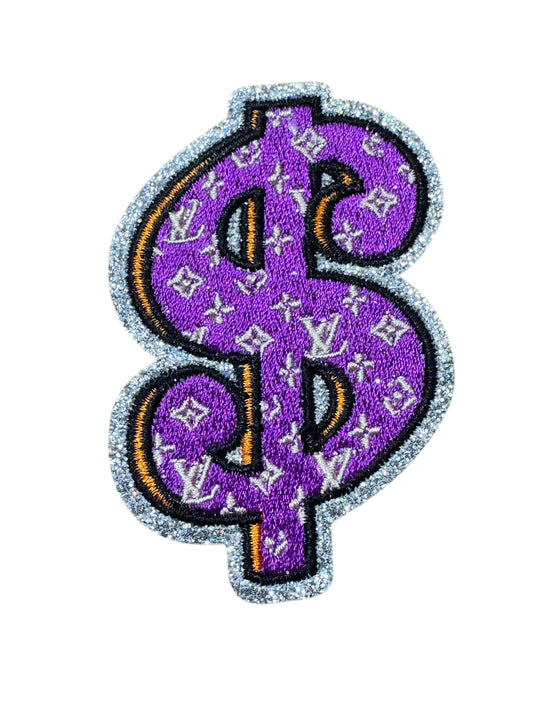 LV-INSPIRED PURPLE DOLLAR SIGN