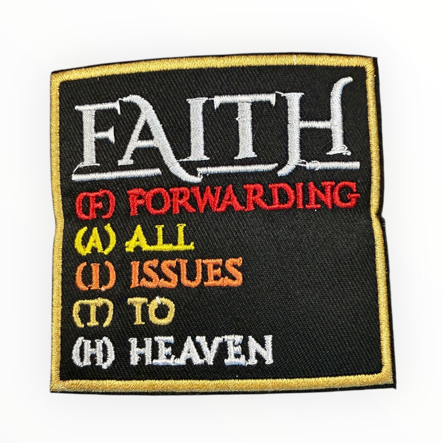 Faith forwarding all issues to heaven patch
