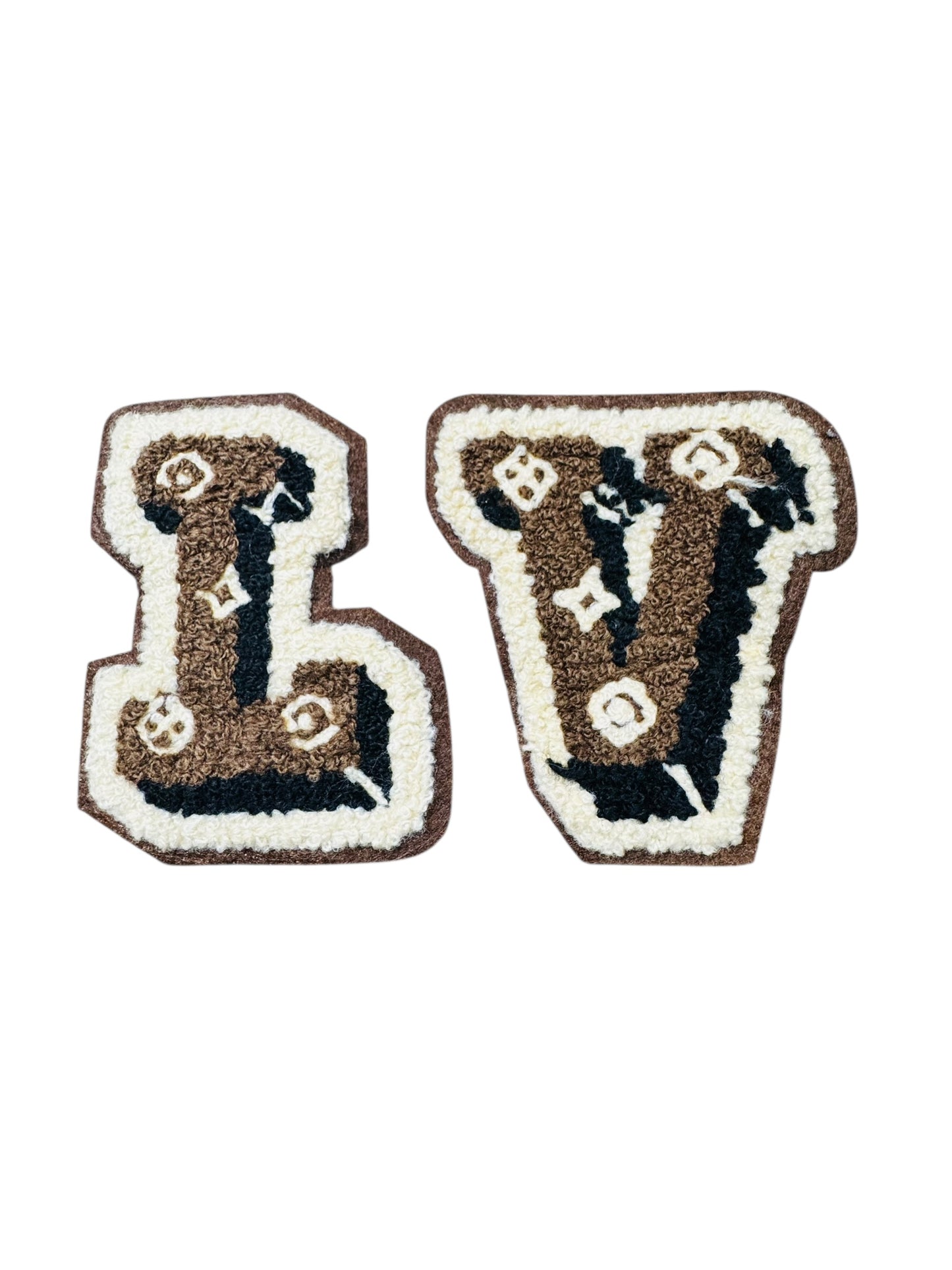 LV-INSPIRED CHENILLE BROWN LV SET