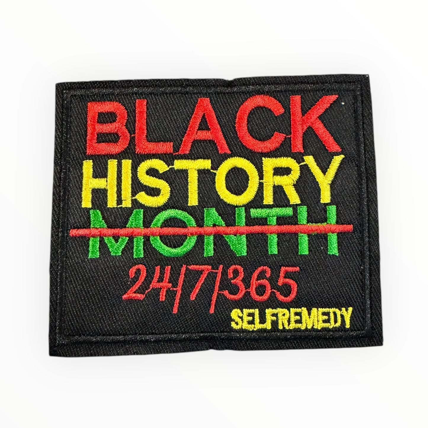 Black history month 24/7/365 patch