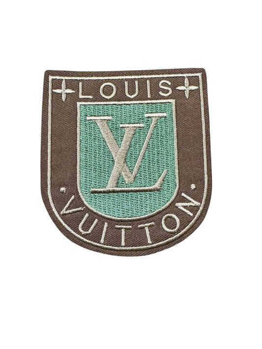 LV-INSPIRED BROWN/MINT SHIELD