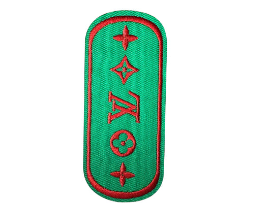 LV-INSPIRED GREEN/RED LUXE MONOGRAM