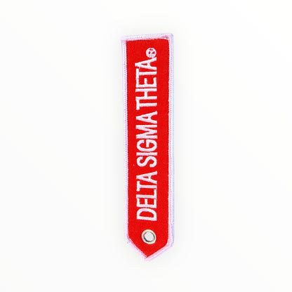 Delta sigma theta luggage tag keychain