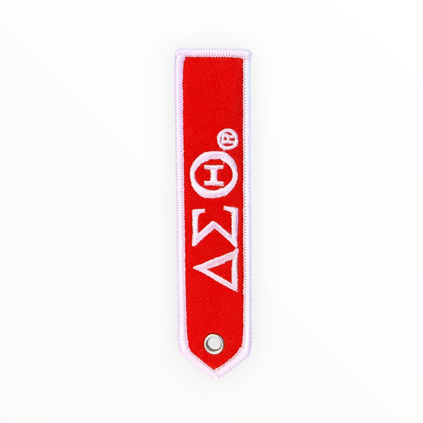 Delta sigma theta luggage tag keychain