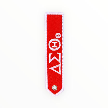 Delta sigma theta luggage tag keychain