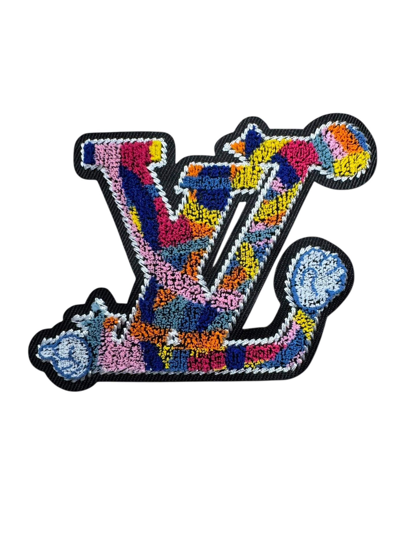 LV-INSPIRED MULTI COLOR CHENILLE LETTER