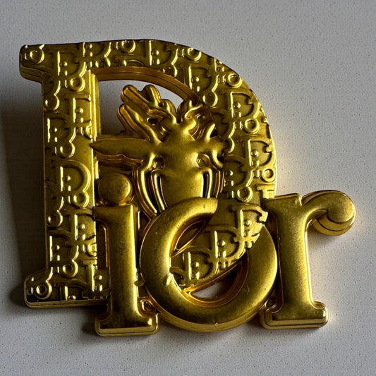 Gold “Dior” Bee Brooch – Designer-Inspired Luxury Statement Pin