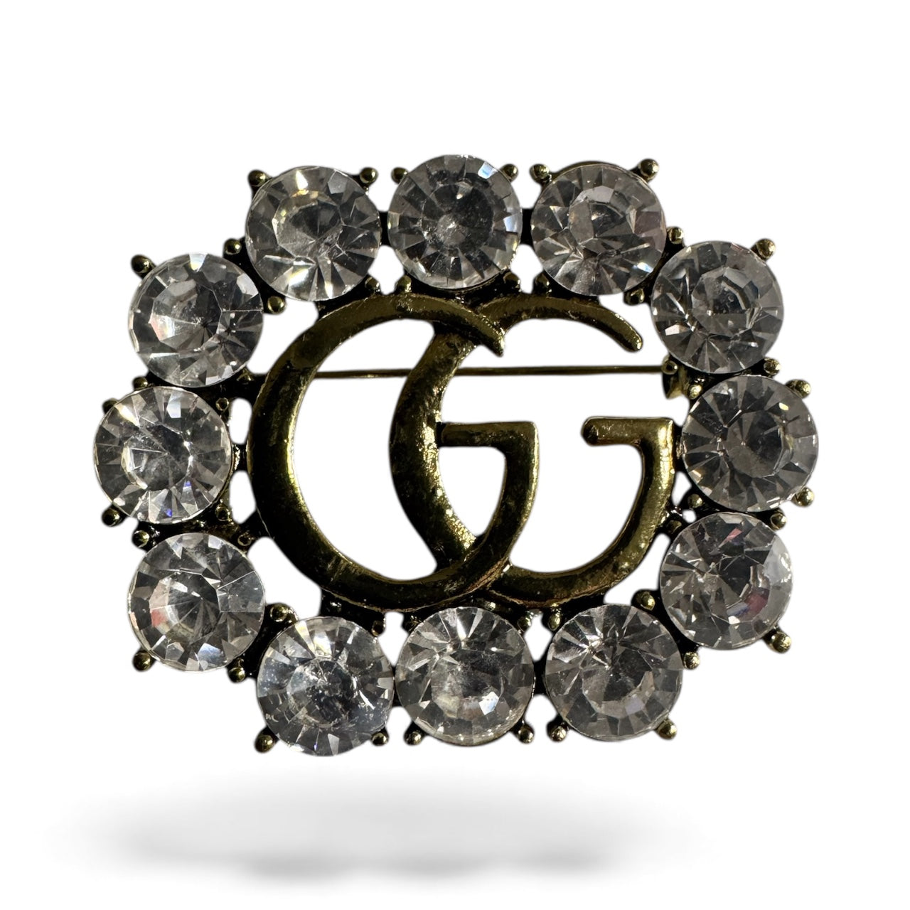 Gold Pearl Double-G Brooch – Designer-Inspired Classic Luxury Pin