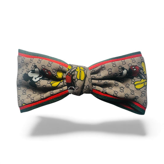 Mickey-Inspired Designer Satin Bow | Luxury GG Style Hair or Clothing Accessory
