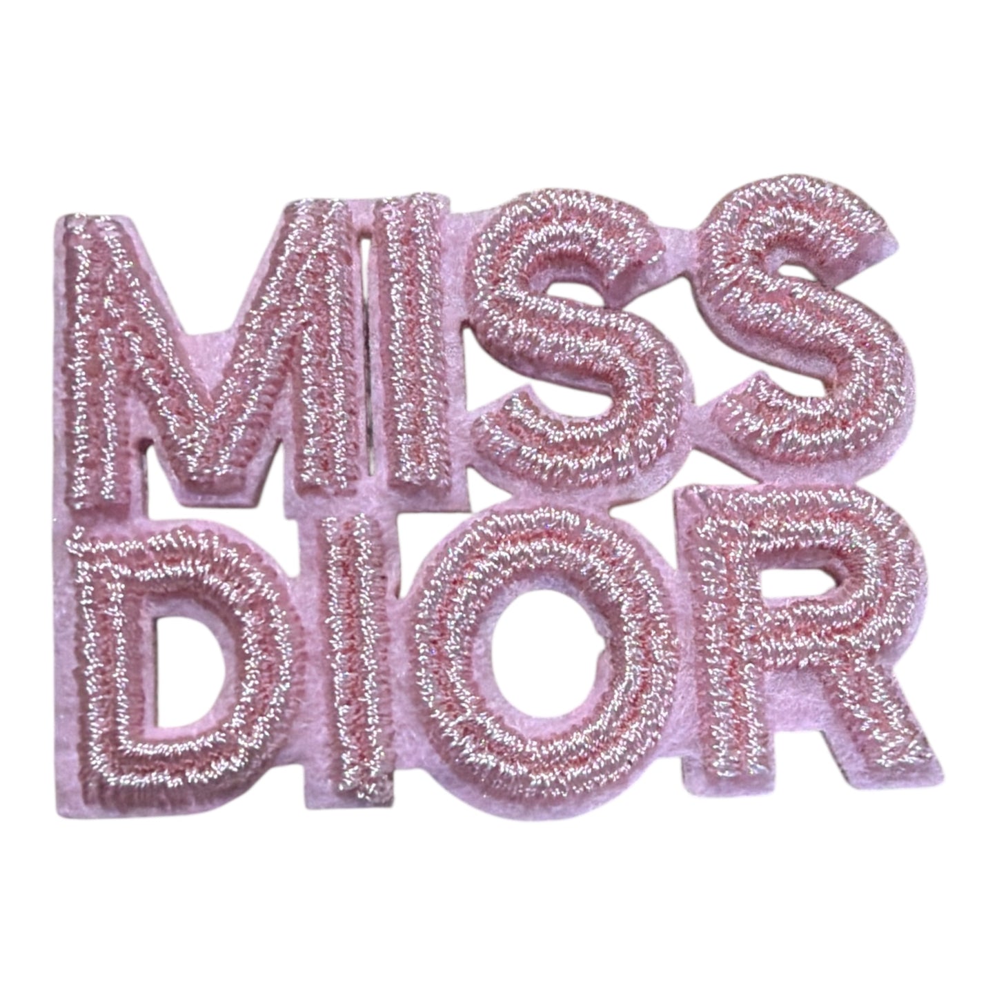 Miss Dior chenille letter patch Pink
