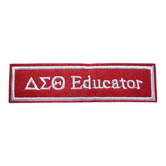Delta sigma theta educator patch