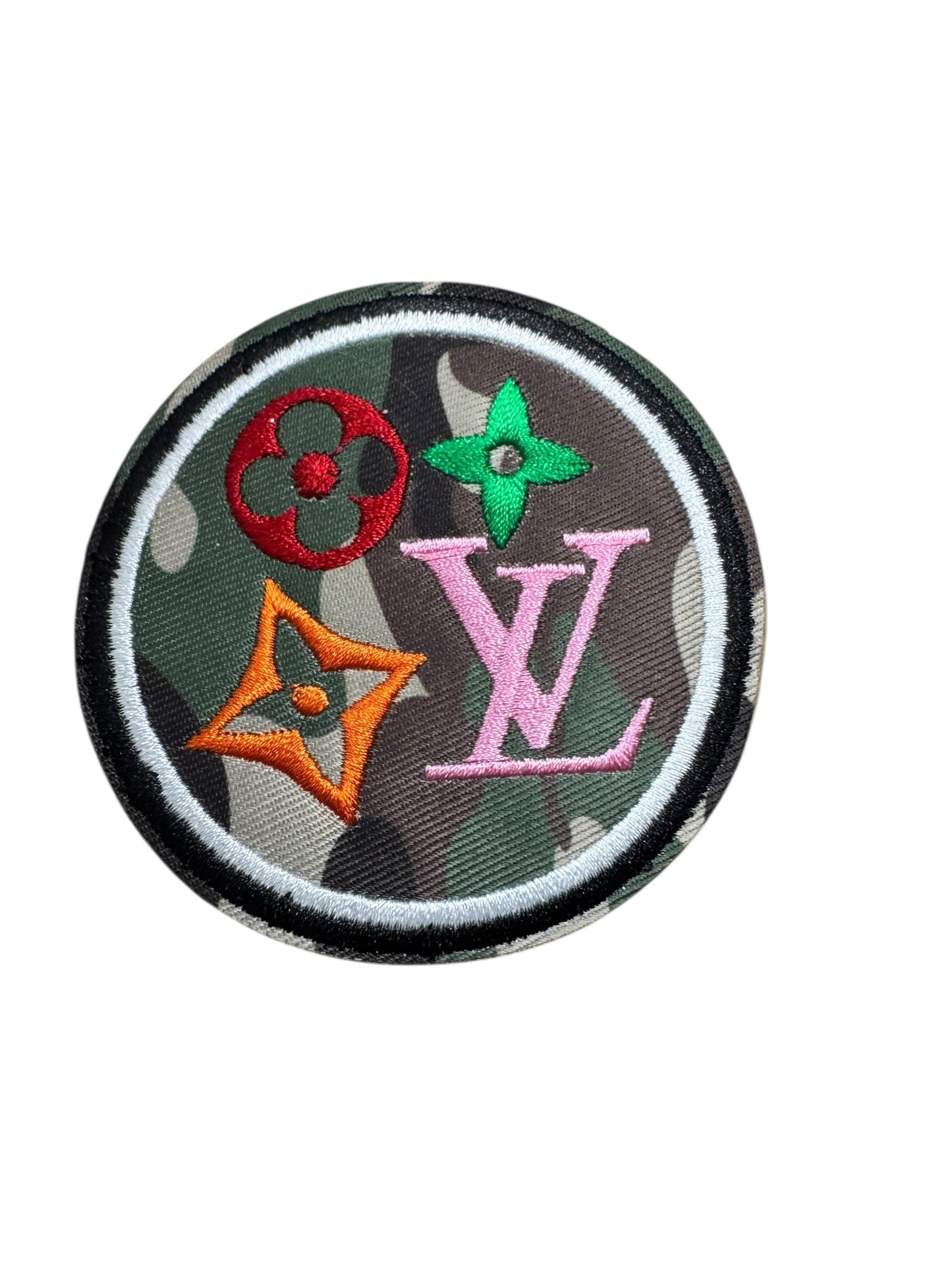 LV-INSPIRED CAMO COLORFUL CIRCLE