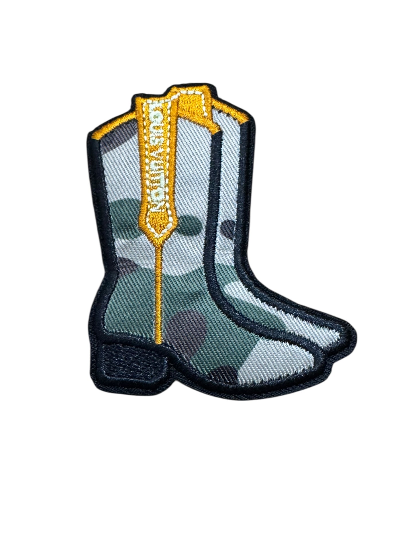LV-INSPIRED CAMO COWBOY BOOTS