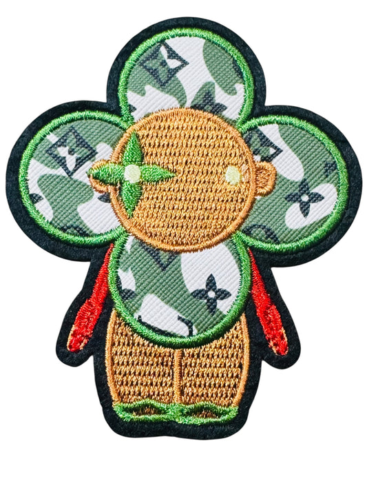 LV-INSPIRED CAMO FABRIC LIGHT GREEN VIVI