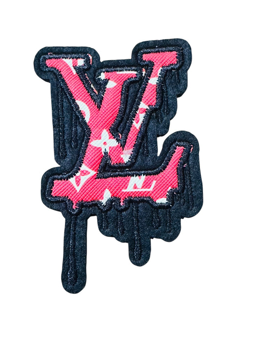 LV-INSPIRED RED LV DRIP LETTERS
