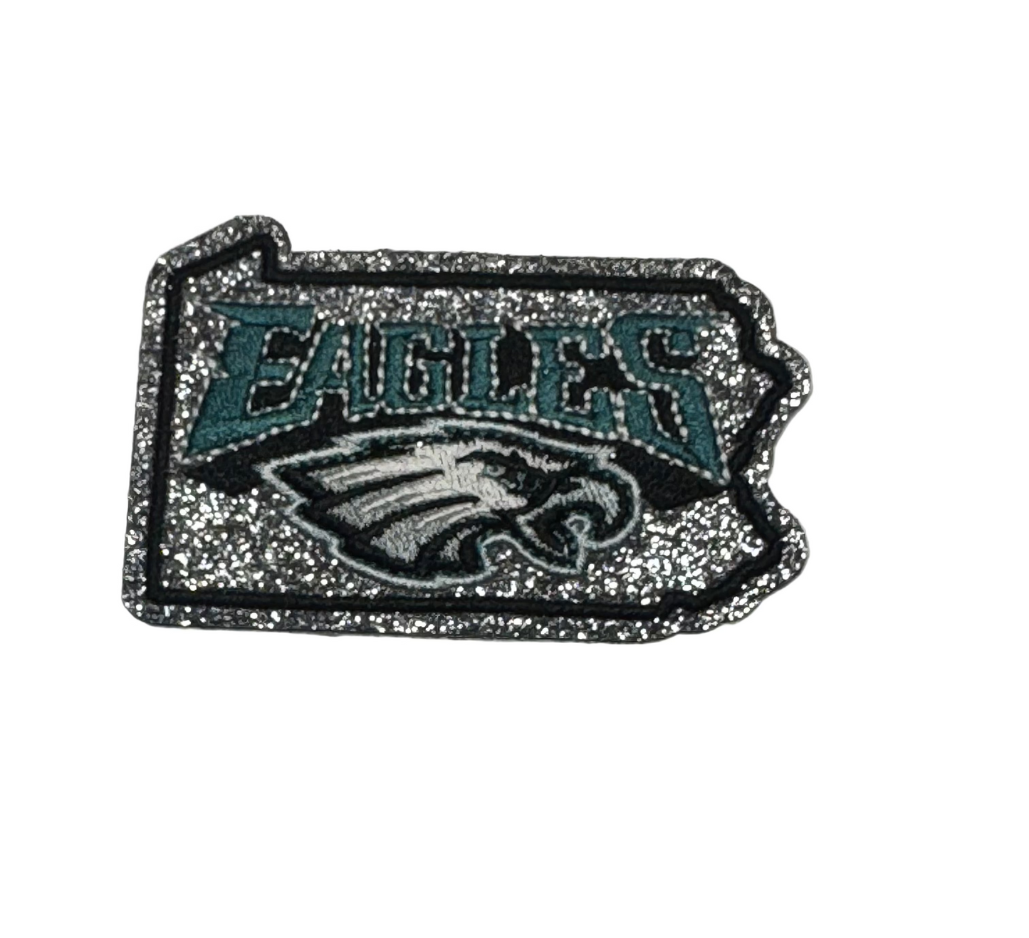 Eagles Glitter Iron-On Patch