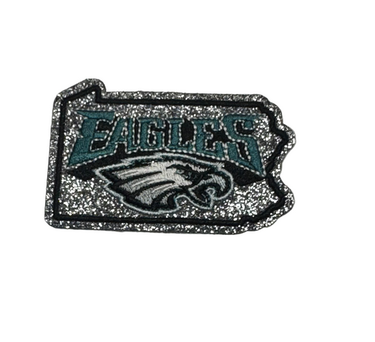Eagles Glitter Iron-On Patch