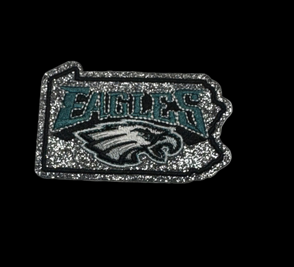 Eagles Glitter Iron-On Patch