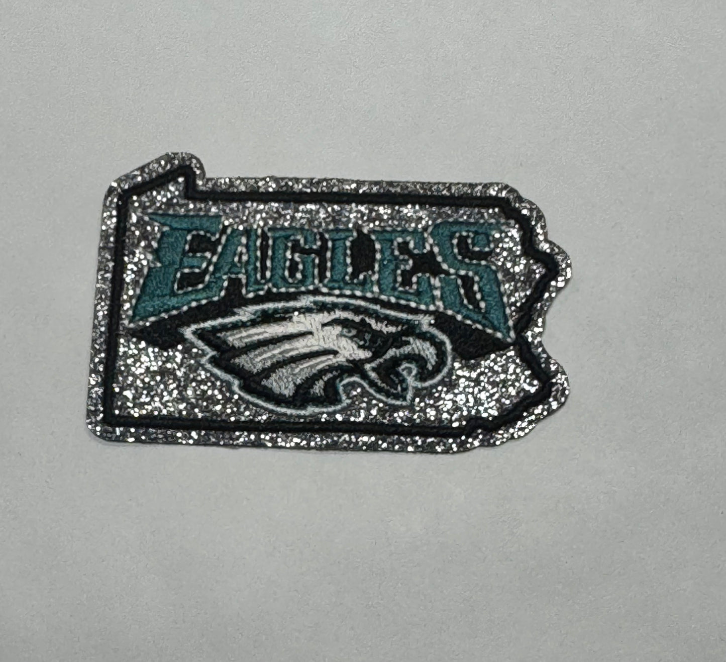 Eagles Glitter Iron-On Patch