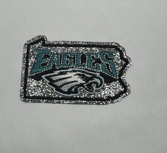 Eagles Glitter Iron-On Patch